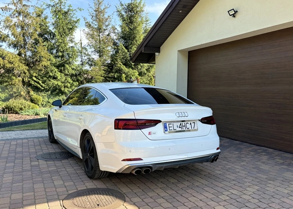 Audi S5 cena 153000 przebieg: 73000, rok produkcji 2018 z Pabianice małe 191